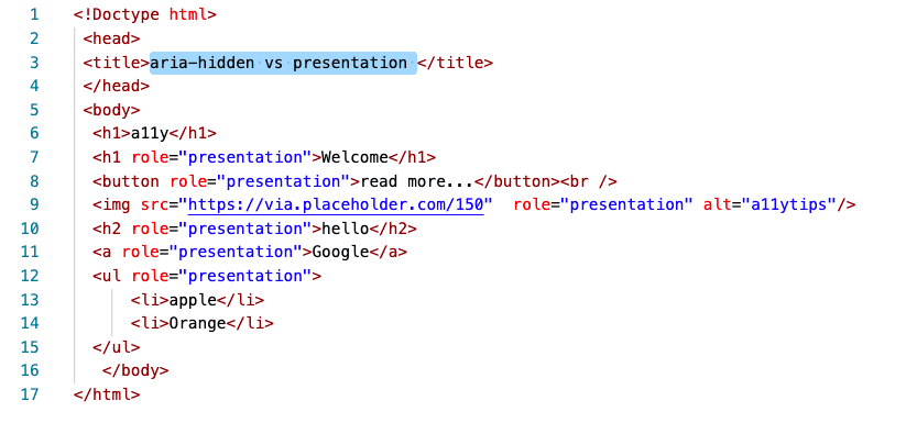 role="presentation" code example